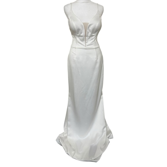 Natali Styran Dresses & Skirts - Natali Styran Modern Romance Bridal Gown Sheer Sweetheart With Spaghetti Straps